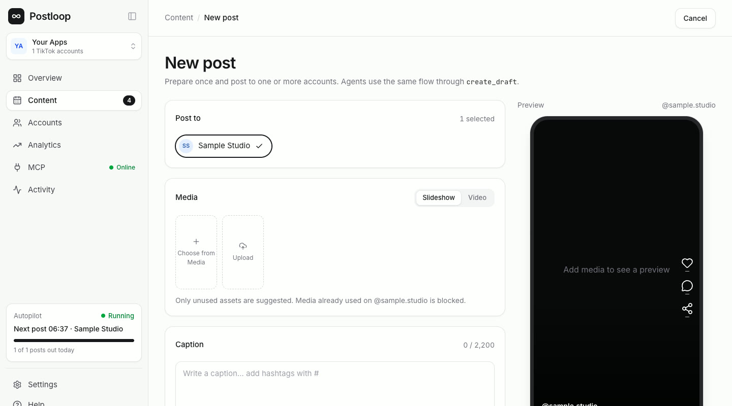 Postloop post composer